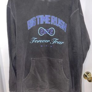 Big Time Rush Forever Tour 2022 Gray Hoodie size Large UNISEX HOODIE